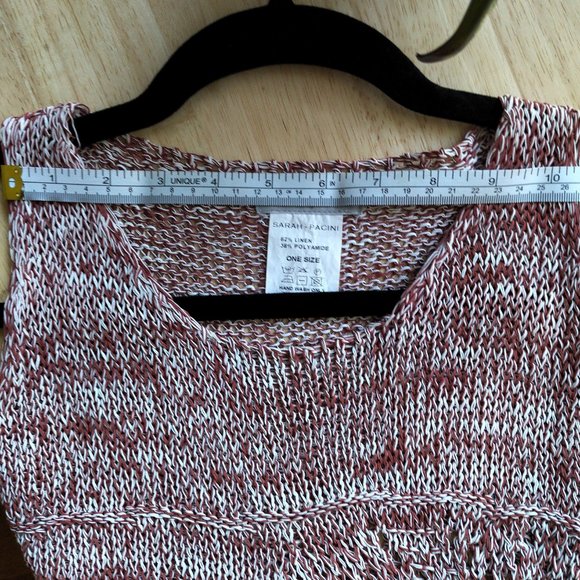 Sarah Pacini light linen/knit vest - One size - Picture 9 of 12